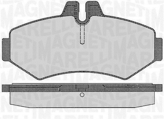 MAGNETI MARELLI Комплект тормозных колодок, дисковый тормоз 363916060319